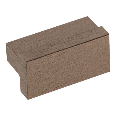 Ручка накладная 1739 0032 ELX3 цвет брашированная тёмная бронза длина 48 мм, крепление 32 мм 