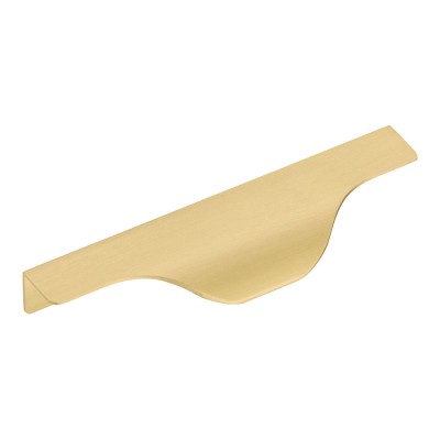 Ручка профиль фигурная накладная 8918 0128 0001 BB цвет матовое золото длина 150 мм       