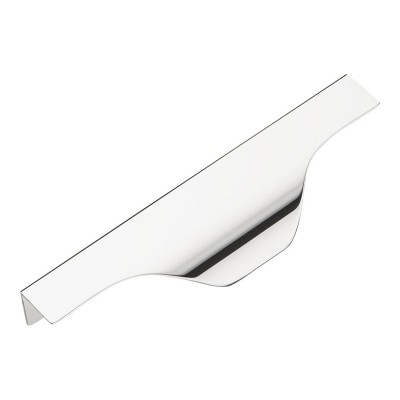 Ручка профиль фигурная накладная 8918 0128 0001 CR цвет глянцевый хром длина 150 мм