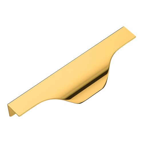 Ручка торцевая 8918 0128 0001 GL цвет глянцевое золото длина 150 мм, крепление 128 мм 