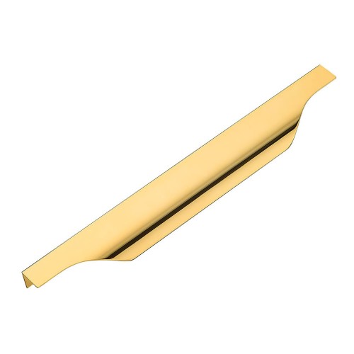 Ручка торцевая 8918 0256 GL цвет глянцевое золото длина 300 мм, крепление 256 мм Ручка торцевая 8918 0256 GL цвет глянцевое золото длина 300 мм, крепление 256 мм
