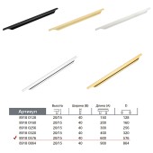 Ручка торцевая 8918 0576 0002 CBM цвет полированный хром длина 600 мм, крепление 576 мм Ручка торцевая 8918 0576 0002 CBM цвет полированный хром длина 600 мм, крепление 576 мм