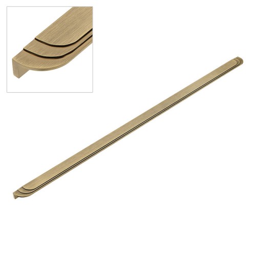 Ручка накладная 9358 0960 ABM цвет состаренная латунь длина 980 мм, крепление 480-480 мм