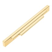 Ручка накладная 9429 0224 GL цвет глянцевое золото длина 244 мм, крепление 224 мм Ручка накладная 9429 0224 GL цвет глянцевое золото длина 244 мм, крепление 224 мм