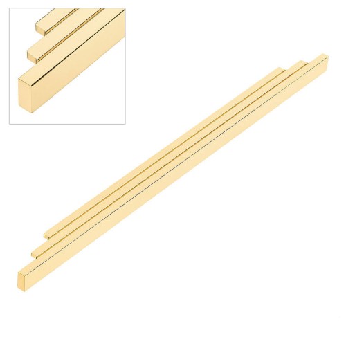 Ручка накладная 9429 0512 GL цвет глянцевое золото длина 532 мм, крепление 512 мм