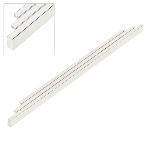 Ручка накладная 9429 0512 PN цвет глянцевый никель длина 532 мм, крепление 512 мм  