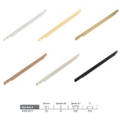 Ручка накладная 9429 0512 GB цвет матовая латунь длина 532 мм, крепление 512 мм Ручка накладная 9429 0512 GB цвет матовая латунь длина 532 мм, крепление 512 мм