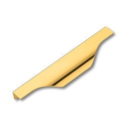 Ручка профиль фигурная накладная 8918 0160 GL цвет глянцевое золото длина 200 мм