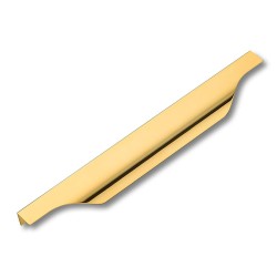 Ручка профиль фигурная накладная 8918 0256 GL цвет глянцевое золото длина 300 мм 