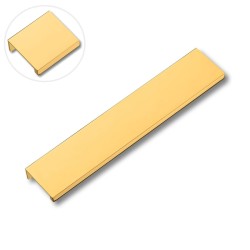 Ручка профиль прямоугольная накладная 8926 0160 GL глянцевое золото длина 200 мм 