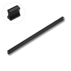 Ручка профиль фигурная накладная PI300-14 цвет черный длина 300 мм