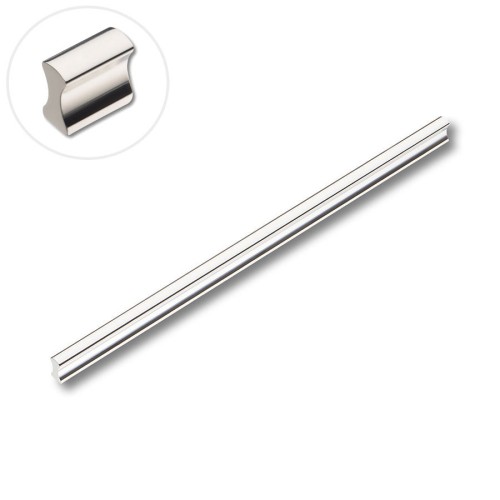 Ручка профиль фигурная накладная PI300-65 цвет анодированное серебро длина 300 мм Ручка профиль фигурная накладная PI300-65 цвет анодированное серебро длина 300 мм