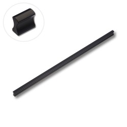 Ручка профиль фигурная накладная PI400-14 цвет черный длина 400 мм 