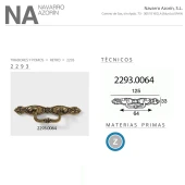 Ручка классика скоба 2293.0064.001 цвет античная бронза 125 мм