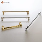 Ручка модерн скоба 4640 0448 ABM-ABM цвет состаренная латунь длина 469 мм