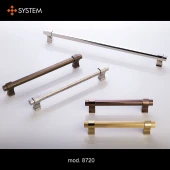 Ручка модерн скоба 8720 0320 NB-NB цвет брашированный никель длина 355 мм