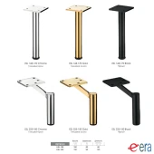 Опора мебельная ESL 225-150 Black цвет черный матовый высота 150 мм 